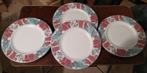 Assiettes plates en Porcelaine de Sarreguemines 30 Saint-Nabord (88)