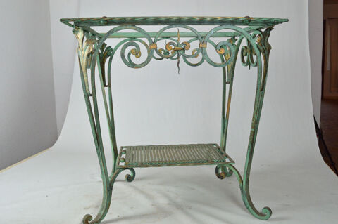 PIETEMENT TABLE RECTANGULAIRE FER FORGE PATINEE  300 Nice (06)