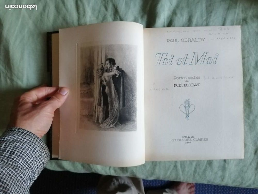 toi et moi paul geraldy b&eacute;cat dessein gravure romantisme Livres et BD