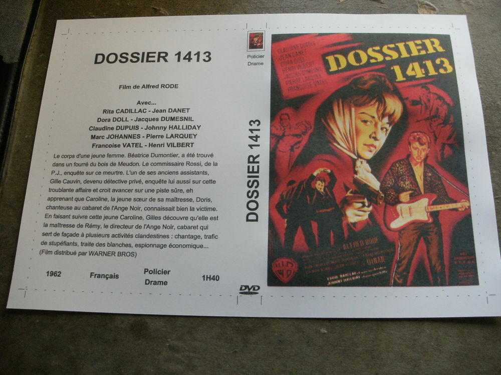 Film : " Dossier 1413 " DVD et blu-ray