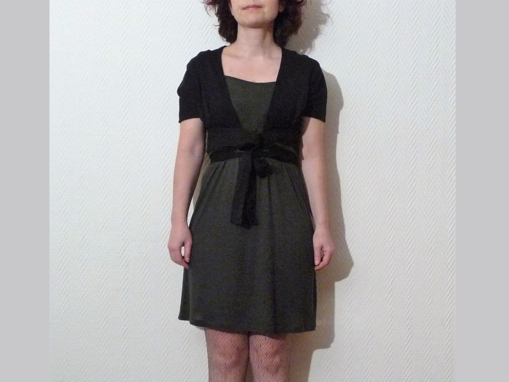 Robe/ Tunique Kaki/ Algue &agrave; Fines Bretelles- Vanessa Bruno Vêtements