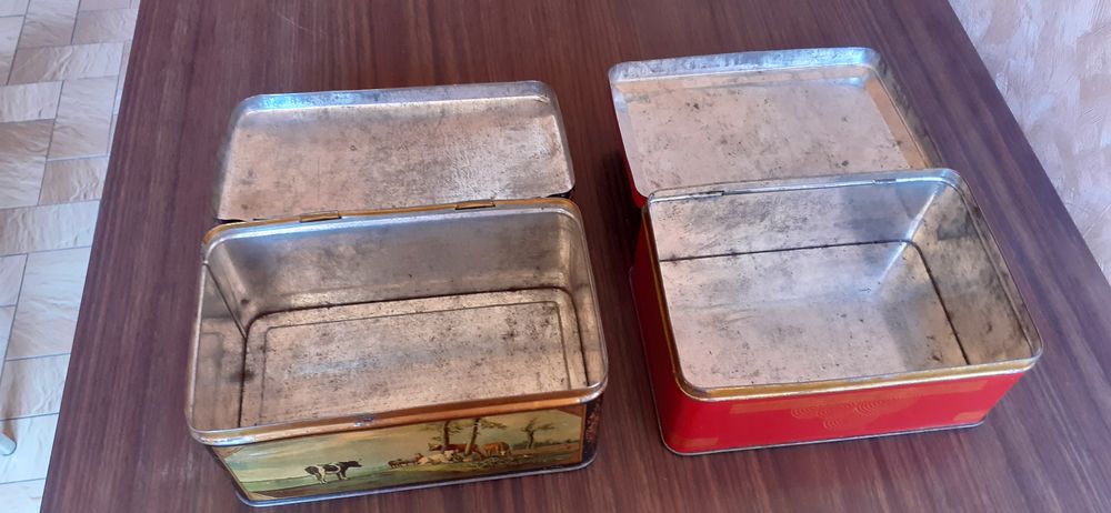2 BOITES ANCIENNES EN METAL 