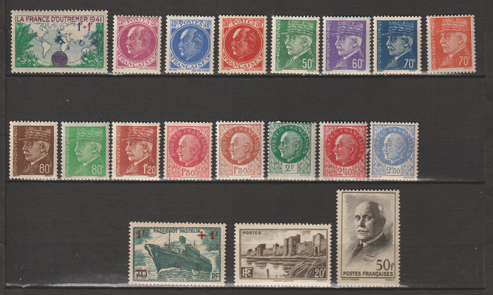 TIMBRES NEUFS** ANNEE 1941
