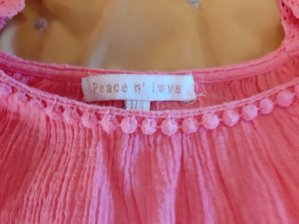 PETIT HAUT &agrave; BRETELLES "Peace n'Love" M Vêtements