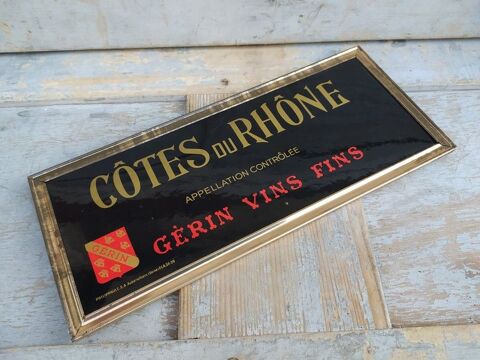 Ancien Glacoide Publicitaire Cotes du Rhône Vins Gérin 45 Loches (37)