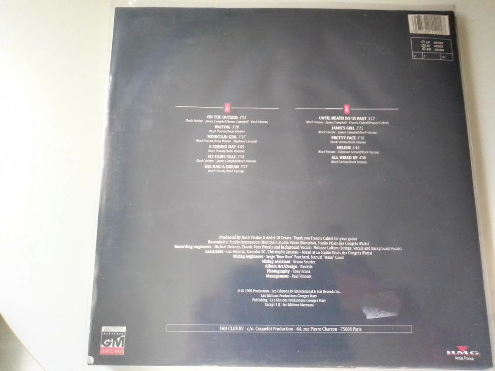 ROCH VOISINE RARE LP 33 TOURS VINYL PRESSAGE ESPAGNE "ON THE CD et vinyles