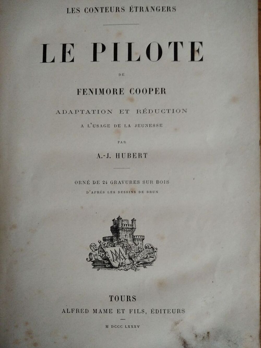 Livre ancien de James Fenimore Cooper de 1885 Livres et BD