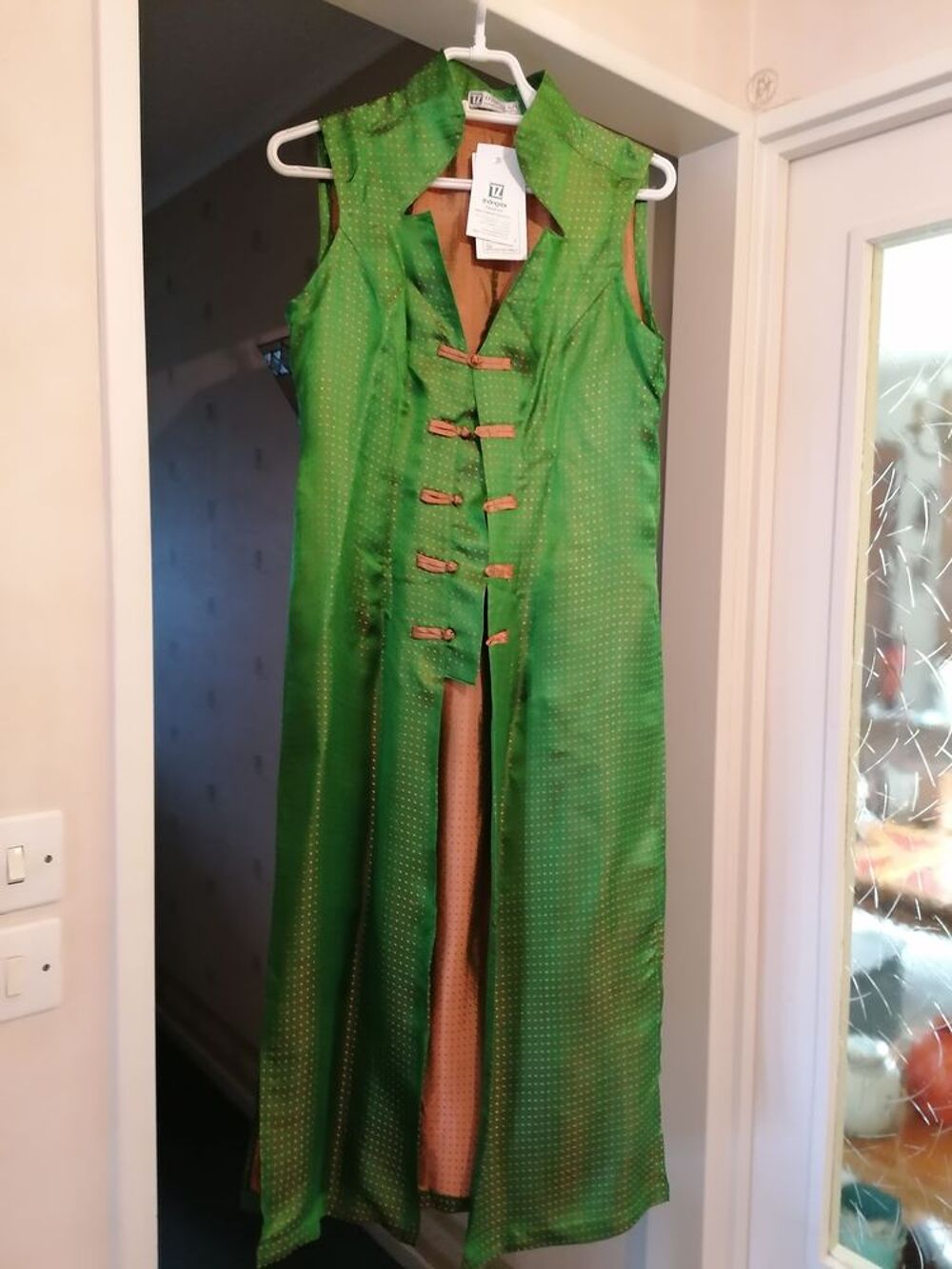 Robe longue chinoise en soie Vêtements