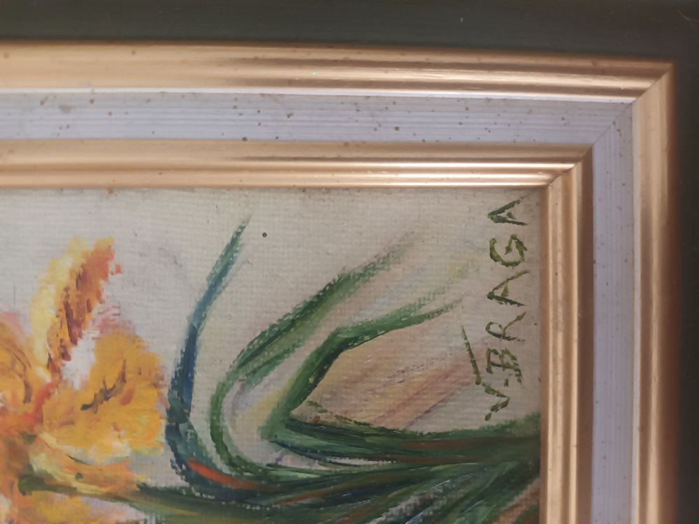 lot de 3 tableaux peinture acrylique 25cm*20cm Décoration