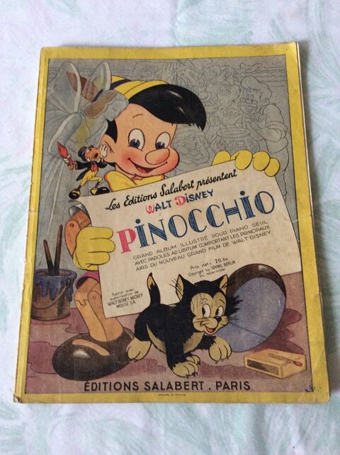 Partition piano Pinocchio Walt Disney 1940 15 Gif-sur-Yvette (91)