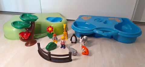Zoo Transportable avec Bassin de Playmobil 1.2.3 22 La Fert-Alais (91)