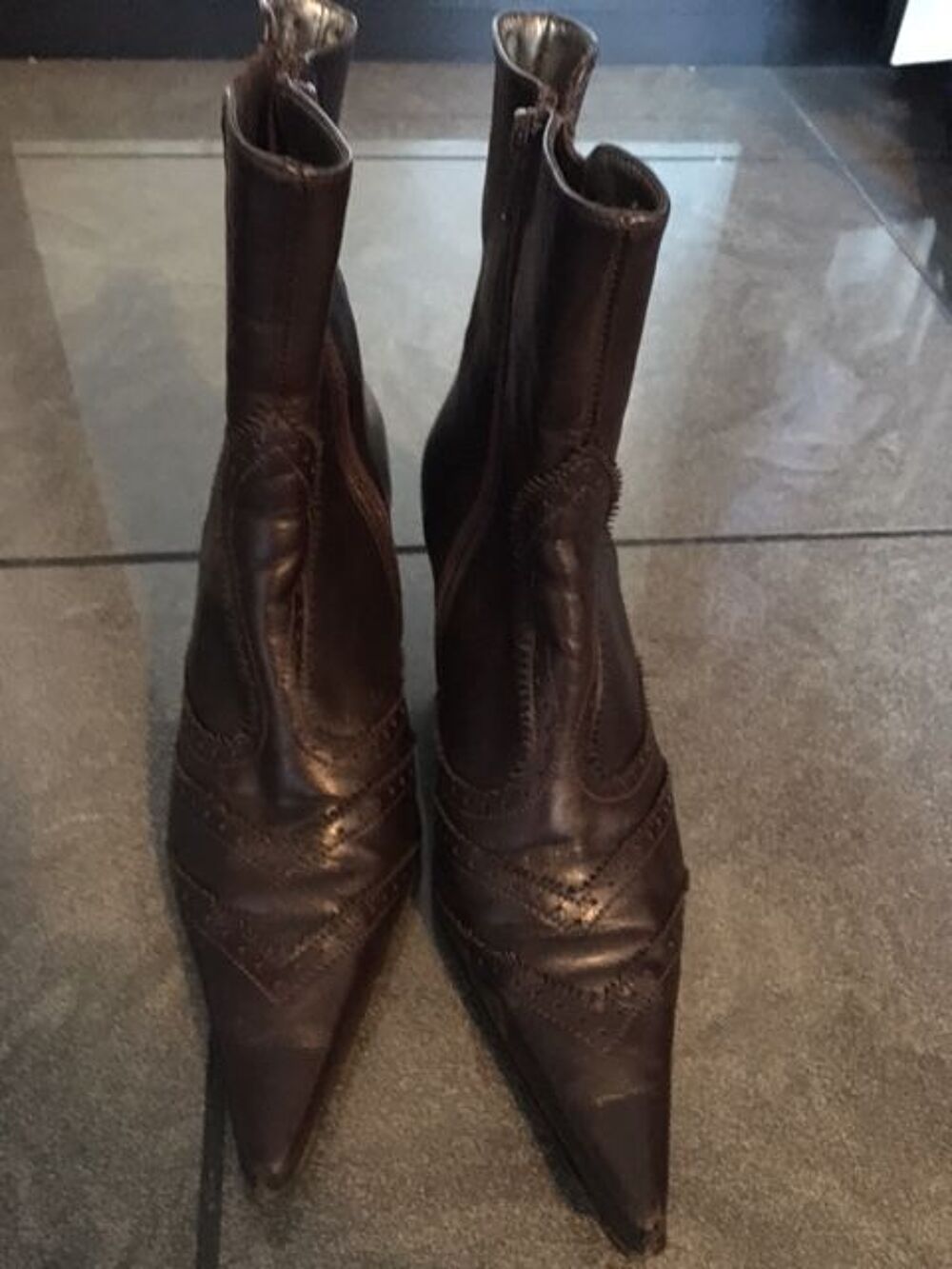 Boots zapa cuir marron Chaussures