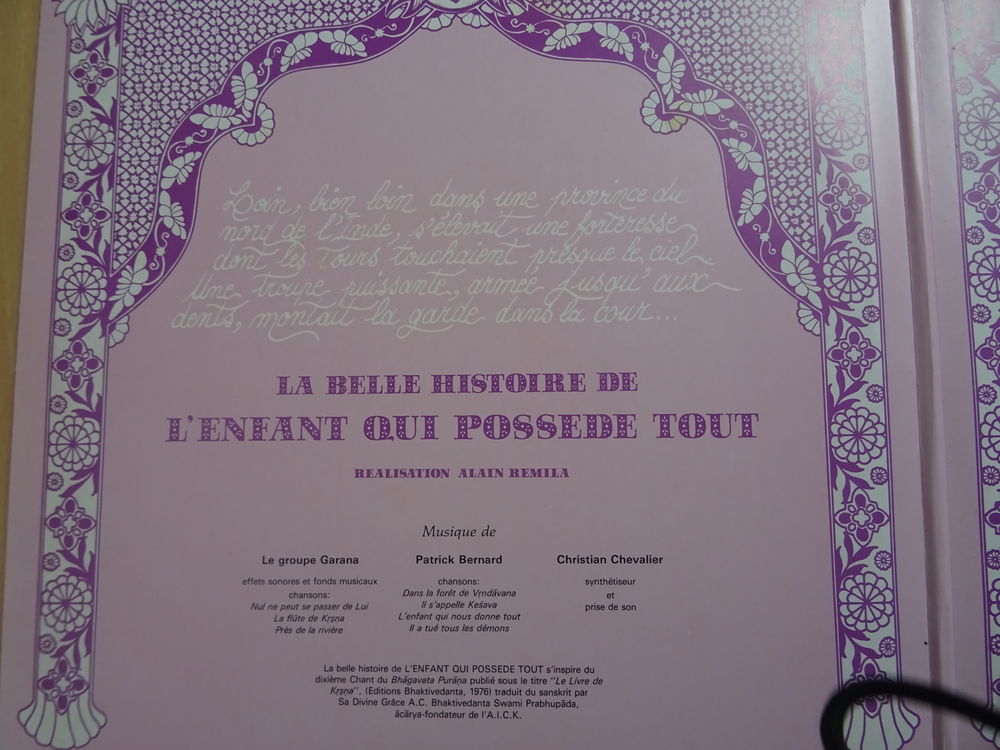 un double album" l'enfant qui poss&egrave;de tout" CD et vinyles