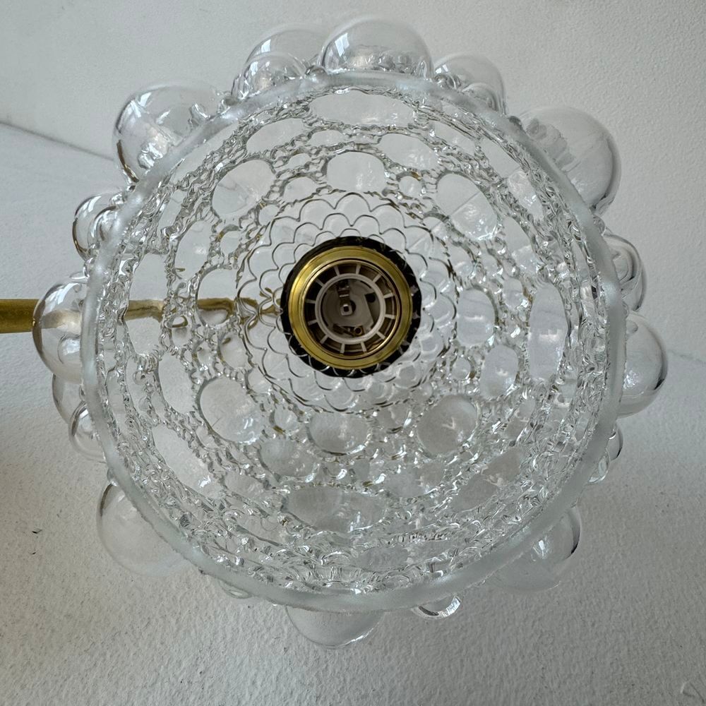 LOT 3 ANCIENNE APPLIQUES EN VERRE BULLE 
D�coration