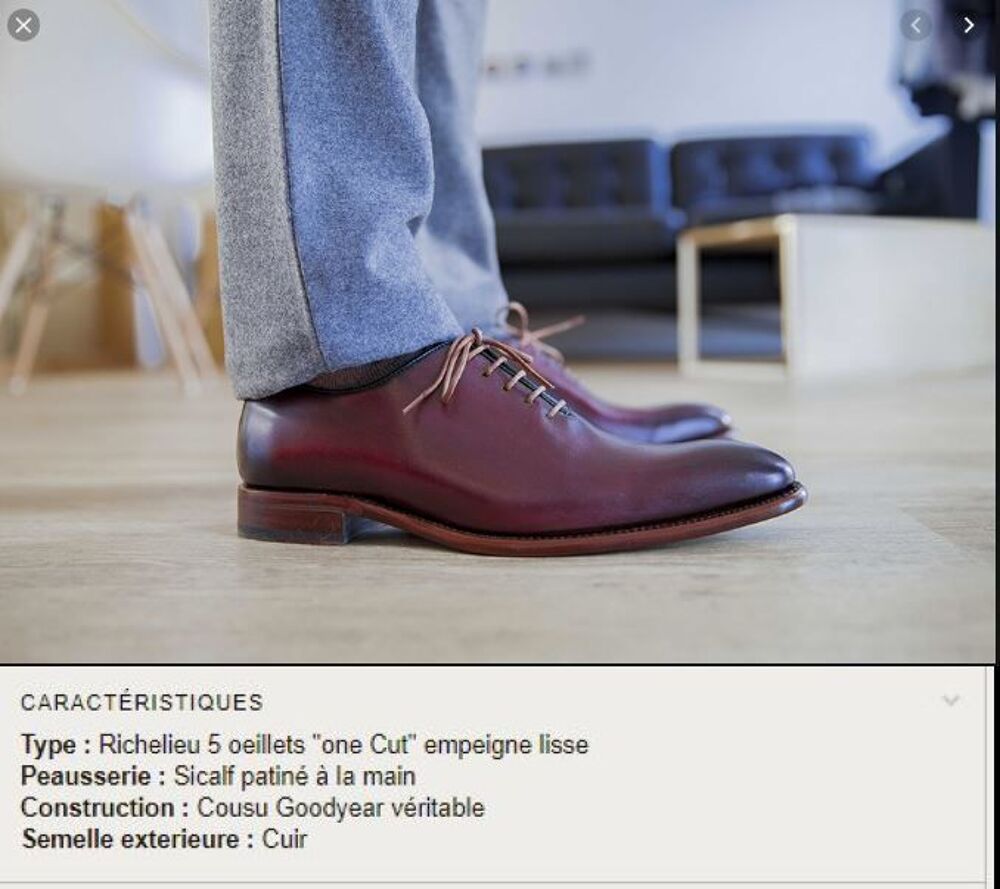 Chaussures Finsbury "Giulia" richelieu neuves - 100€ P40/41 Chaussures