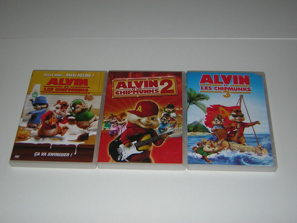 Lot de DVD Alvin et les Chipmunks (1,2 et 3) DVD et blu-ray