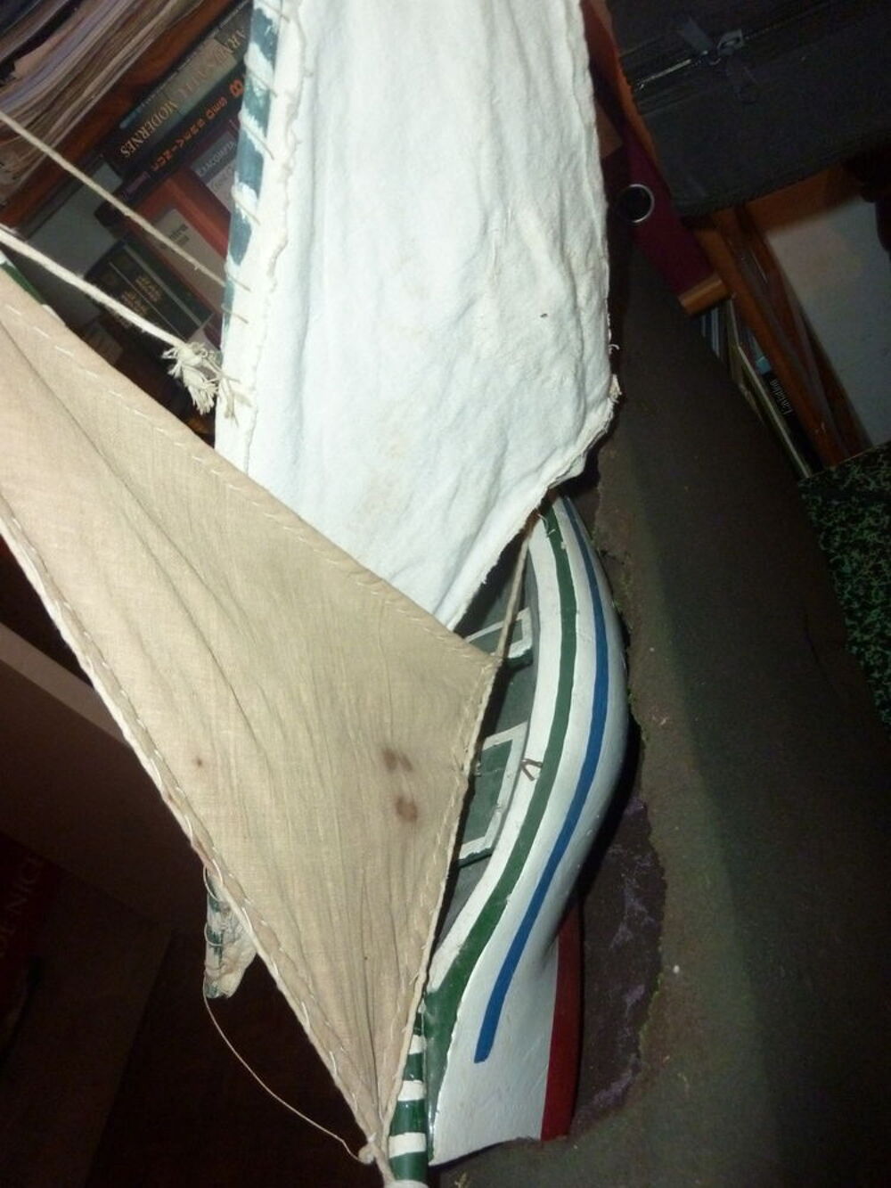 maquette en bois de bateau Décoration
