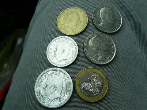 Lot de 6 pièces Monaco divers 17 Bordeaux (33)