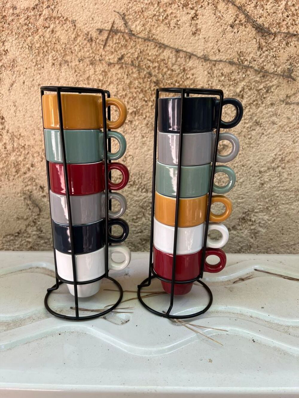 1 lot de tasses &agrave; caf&eacute; 
Neuf Jamais servi Décoration