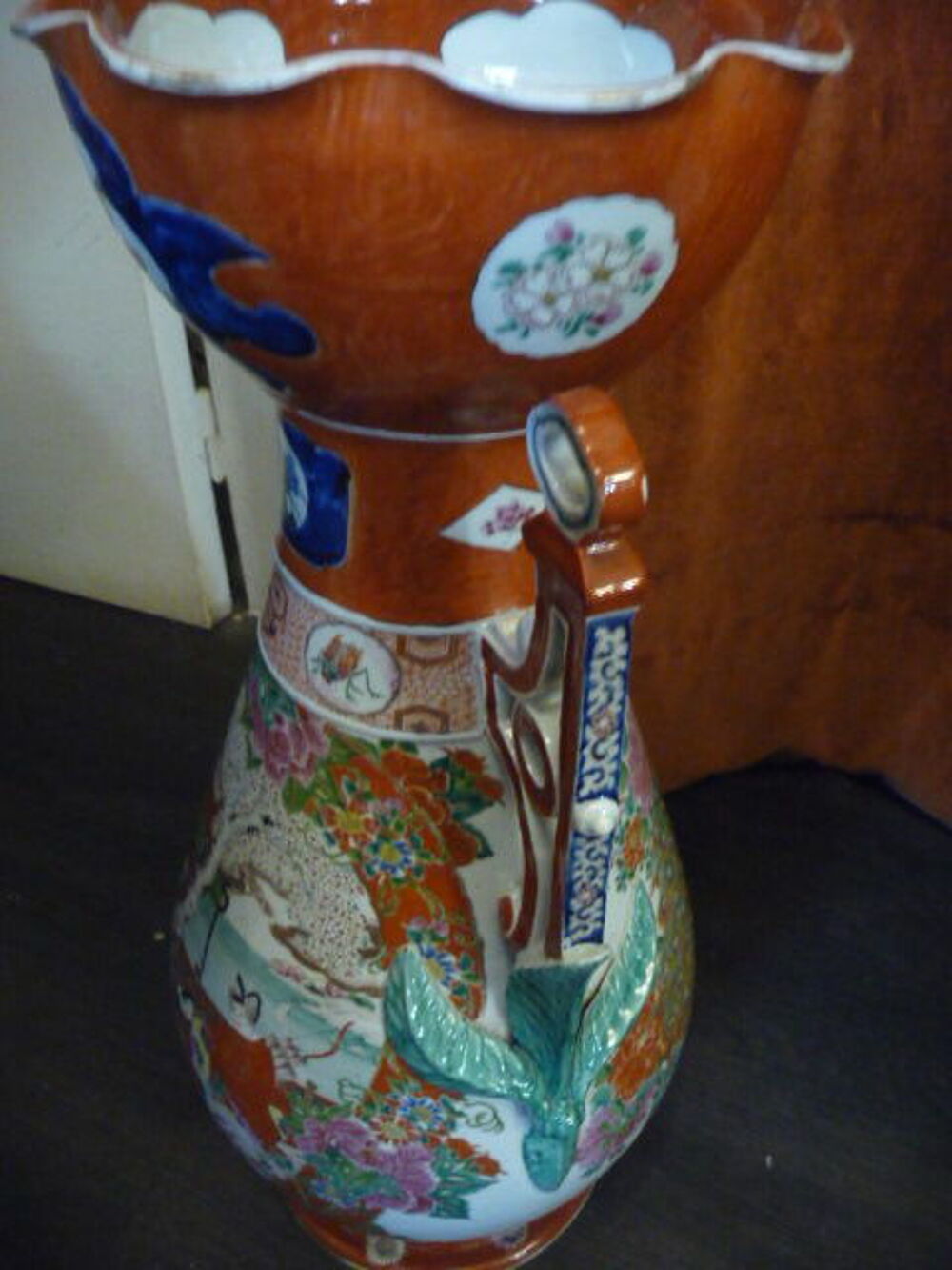 paire de grands vases Imari Japon Meiji Décoration