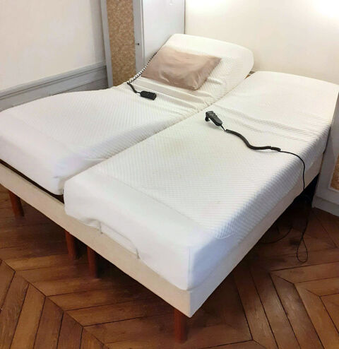 Lit double �lectrique avec  matelas Tempur 900 Bourg-la-Reine (92)