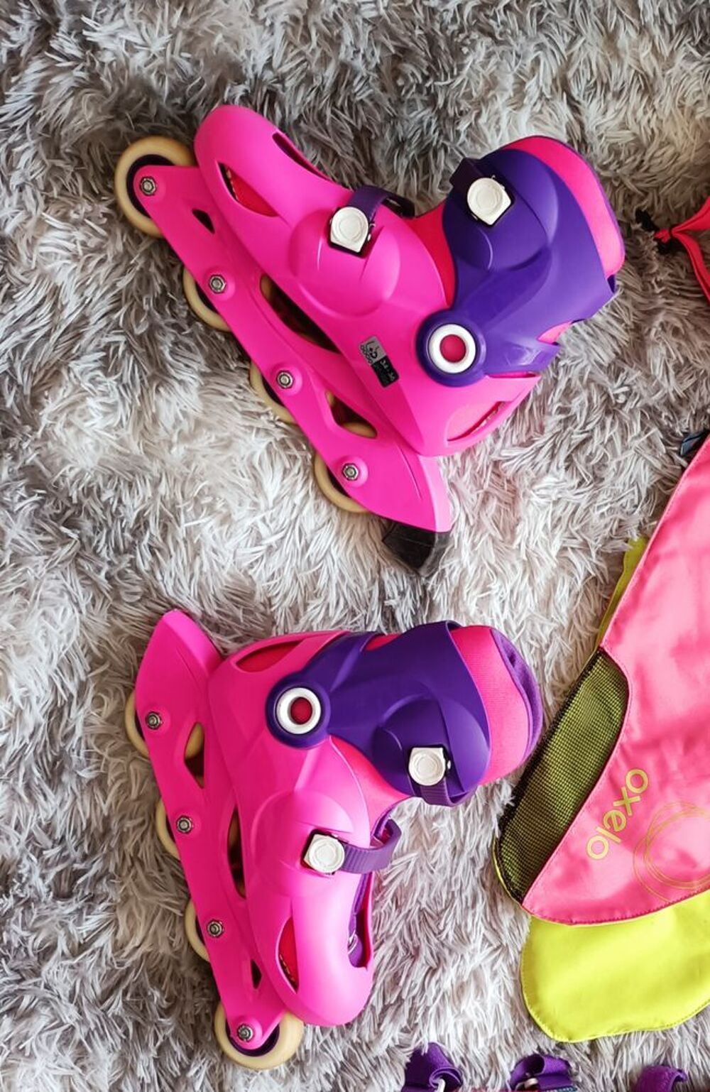 Roller enfant r&eacute;glable avec protection Sports