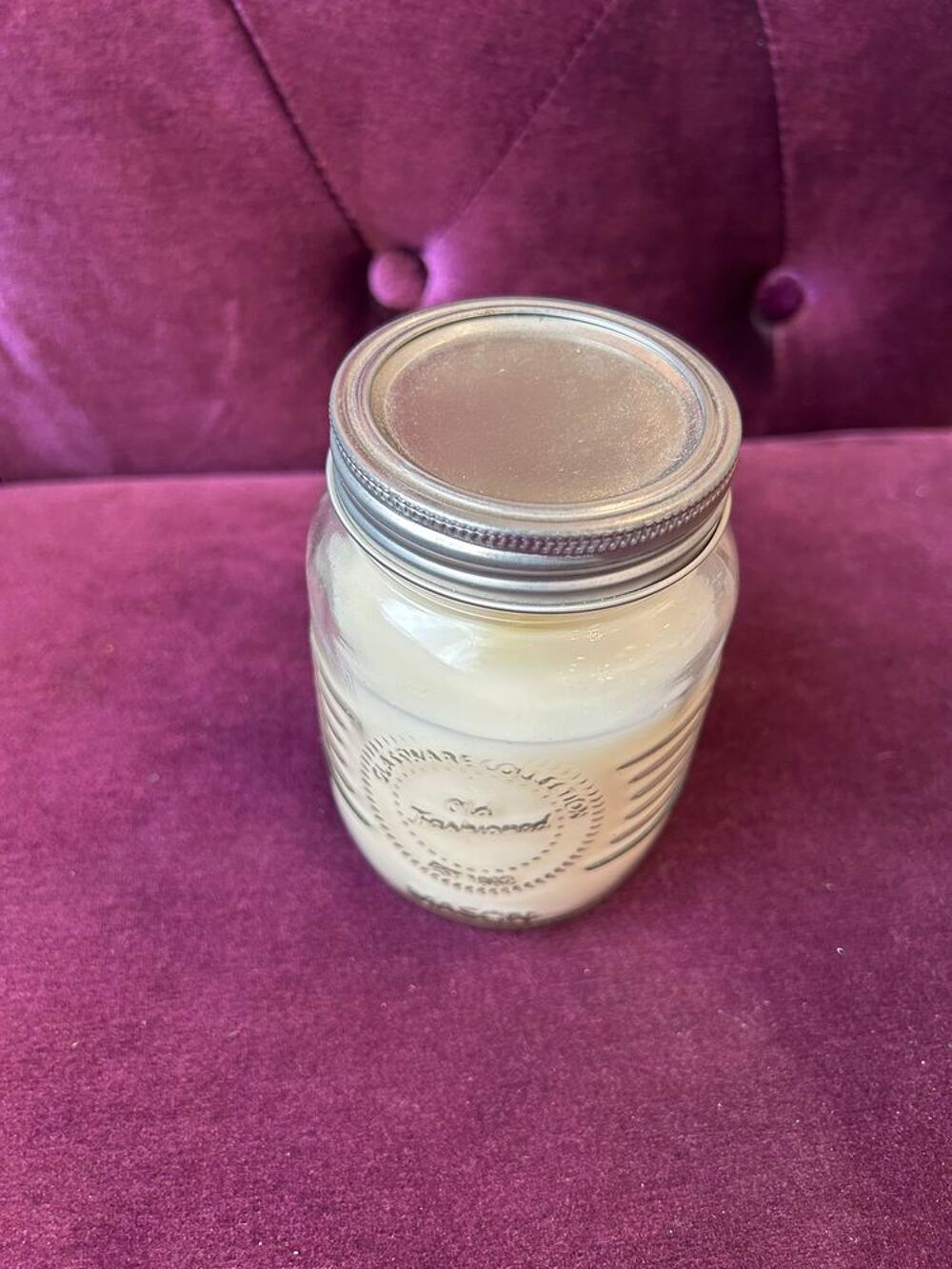 Bougie blanche 350 ml Décoration