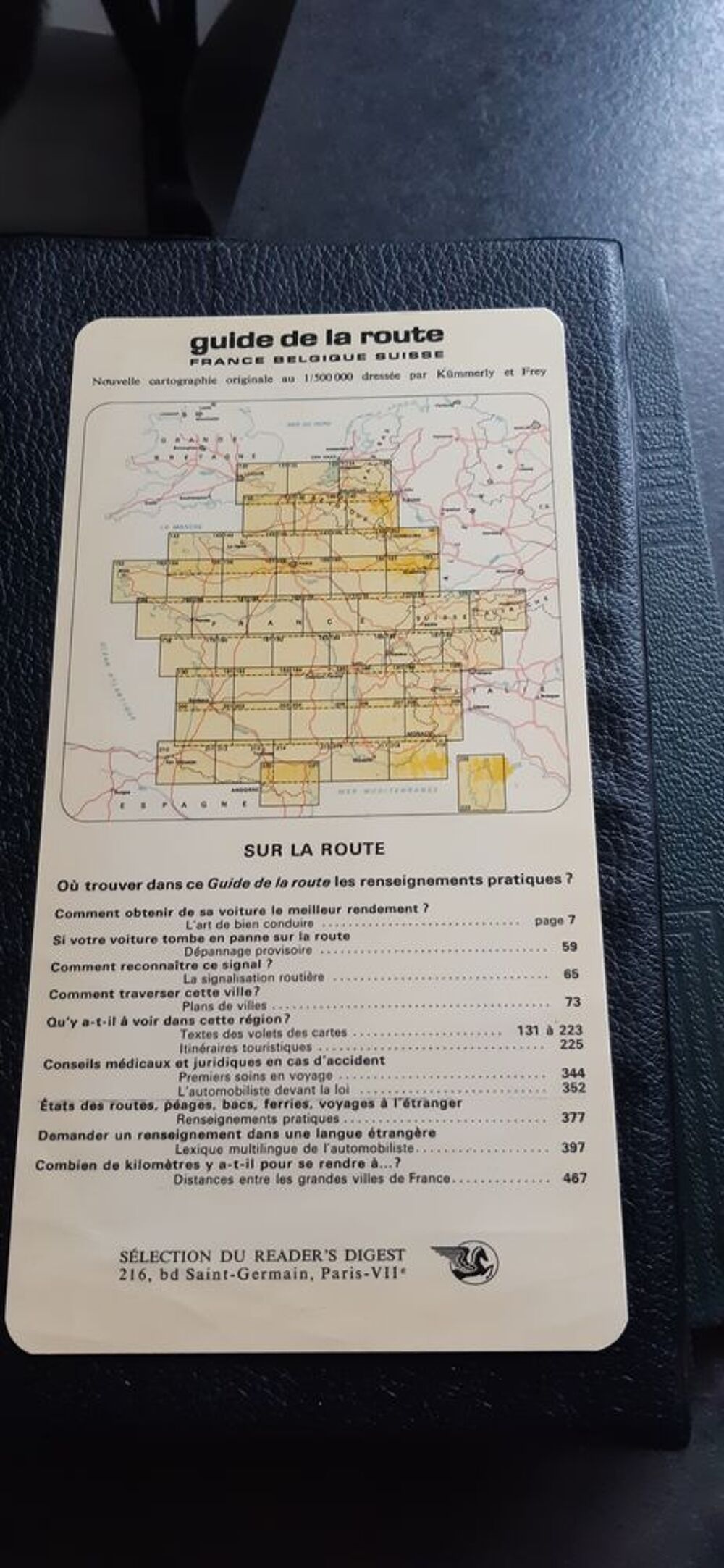 Guide de la route - France Belgique Suisse - 