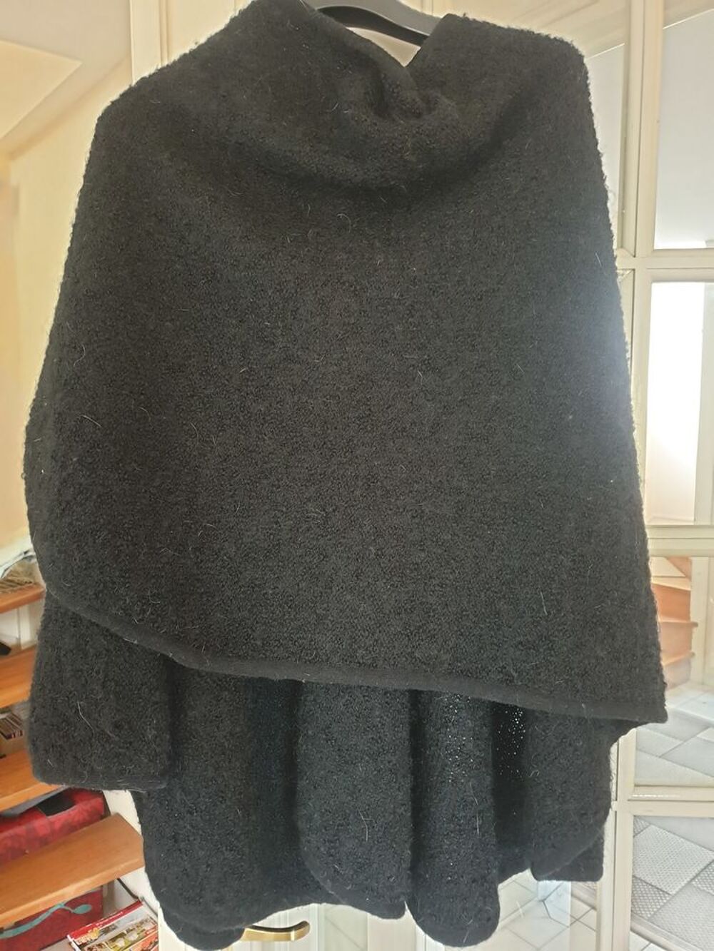 Cape en Mohair (60%)/Acrylique (40%), TailleM, Lauren Vidal Vêtements