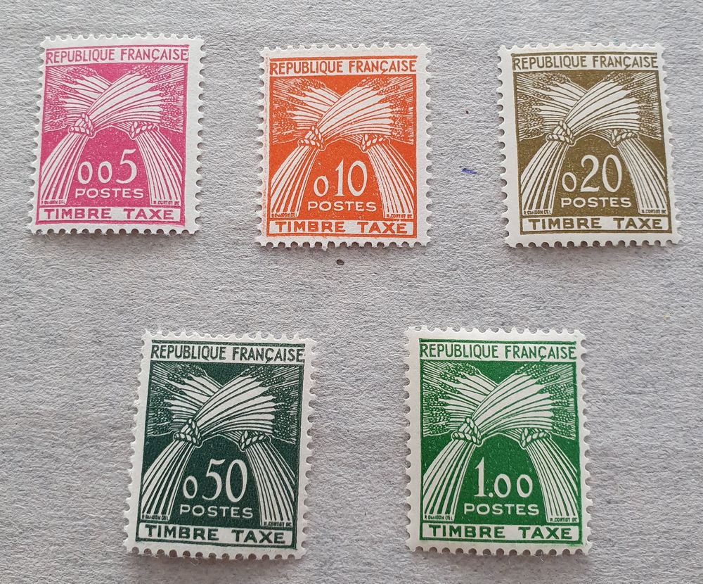 Timbres Taxe 90 &agrave; 94 Neufs 