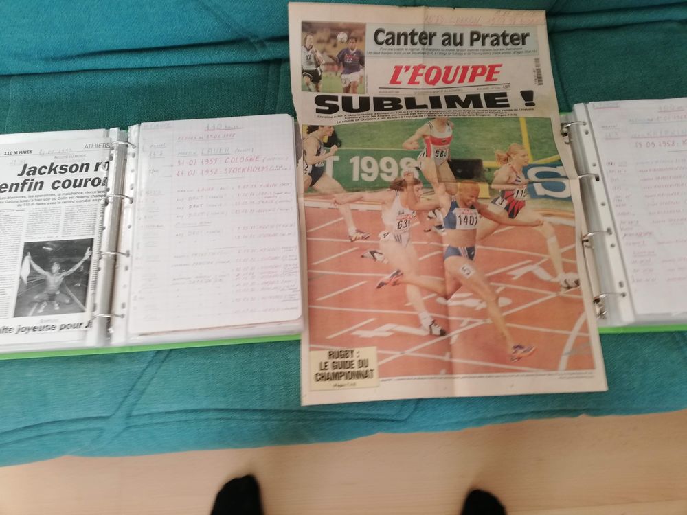 RECORDS DE PLUS DE 60 ANS D'ATHLETISME Livres et BD