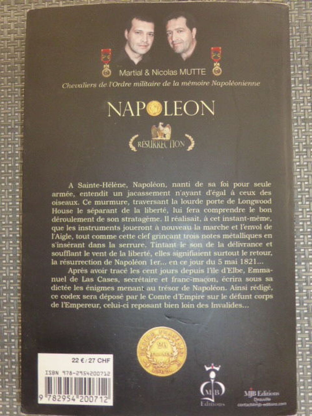 Napol&eacute;on R&eacute;surrection Martial et Nicolas Mutte Livres et BD