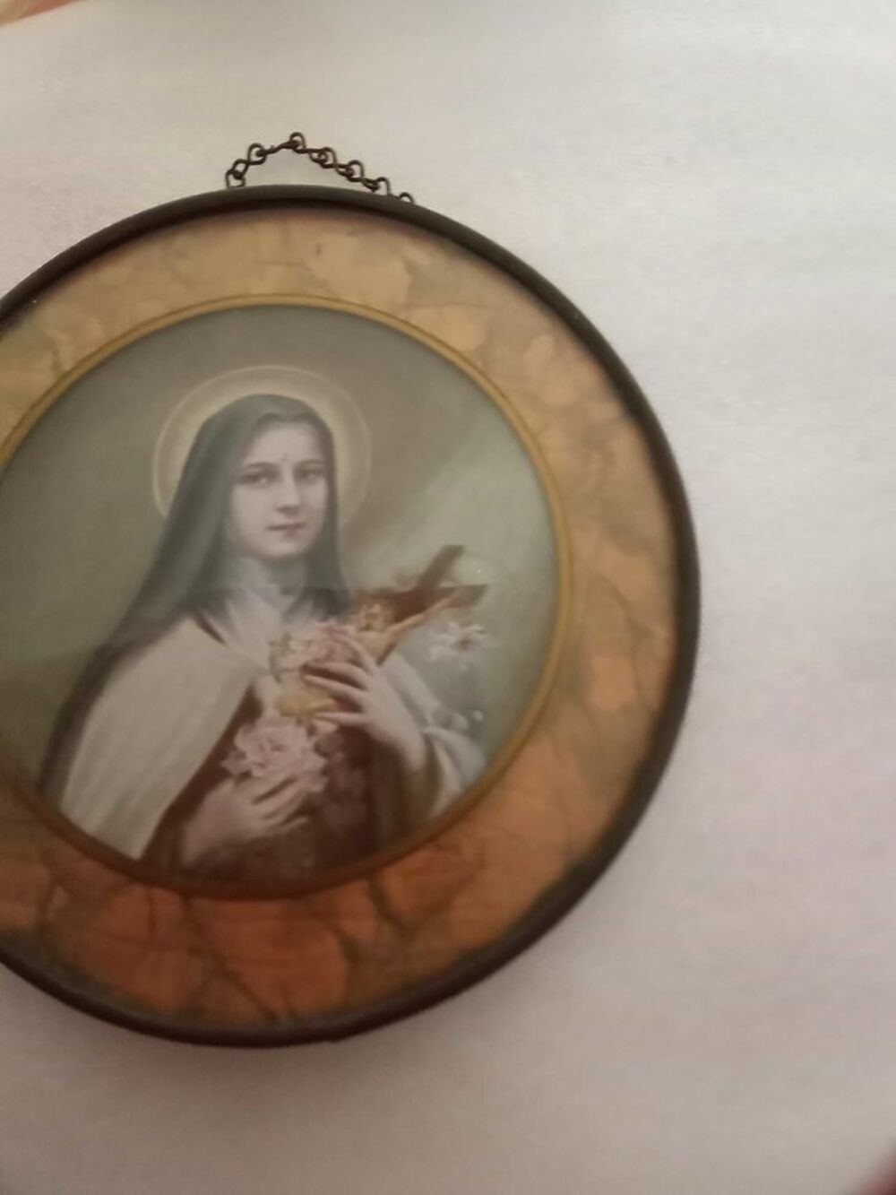 cadre ancien Sainte Th&eacute;r&egrave;se de Lisieux Décoration