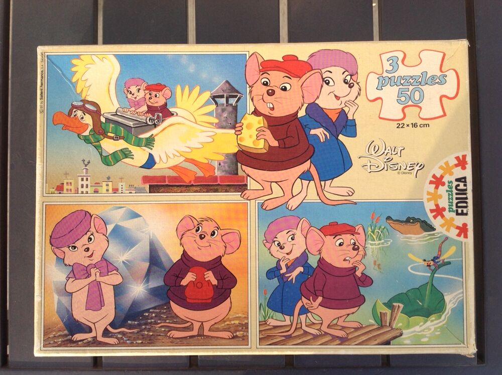 Puzzle triple 3x50 p, Educa - Disney Bernard et Bianca Jeux / jouets