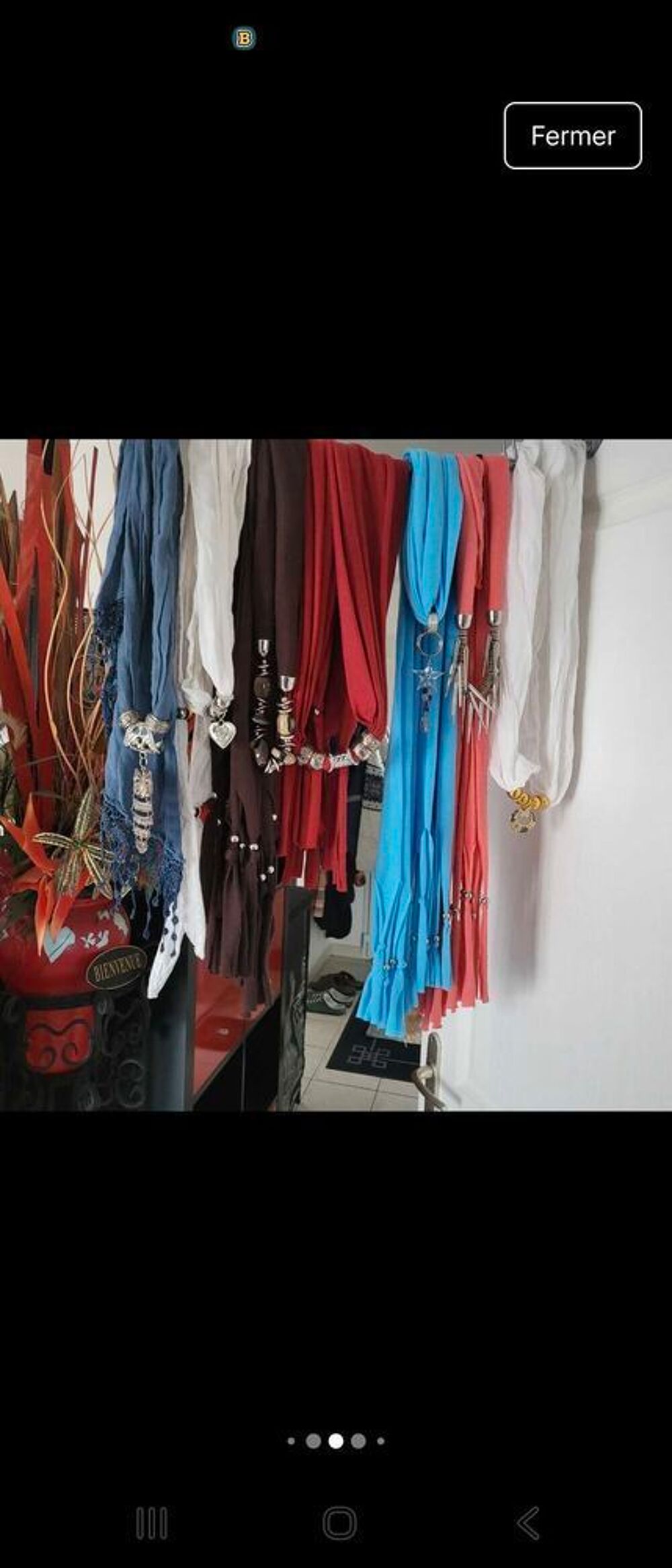 foulards avec perles style collier Vtements