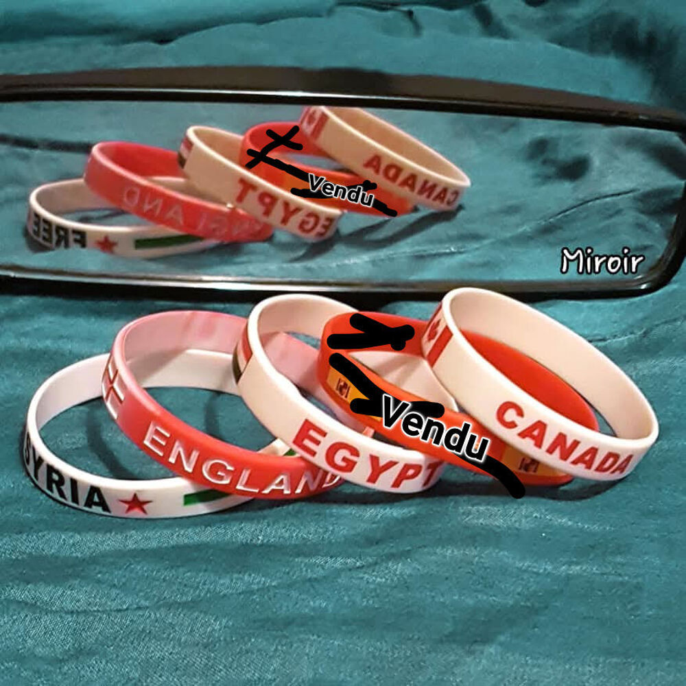 Bracelet Canada, Egypt, England, Syria Bijoux et montres