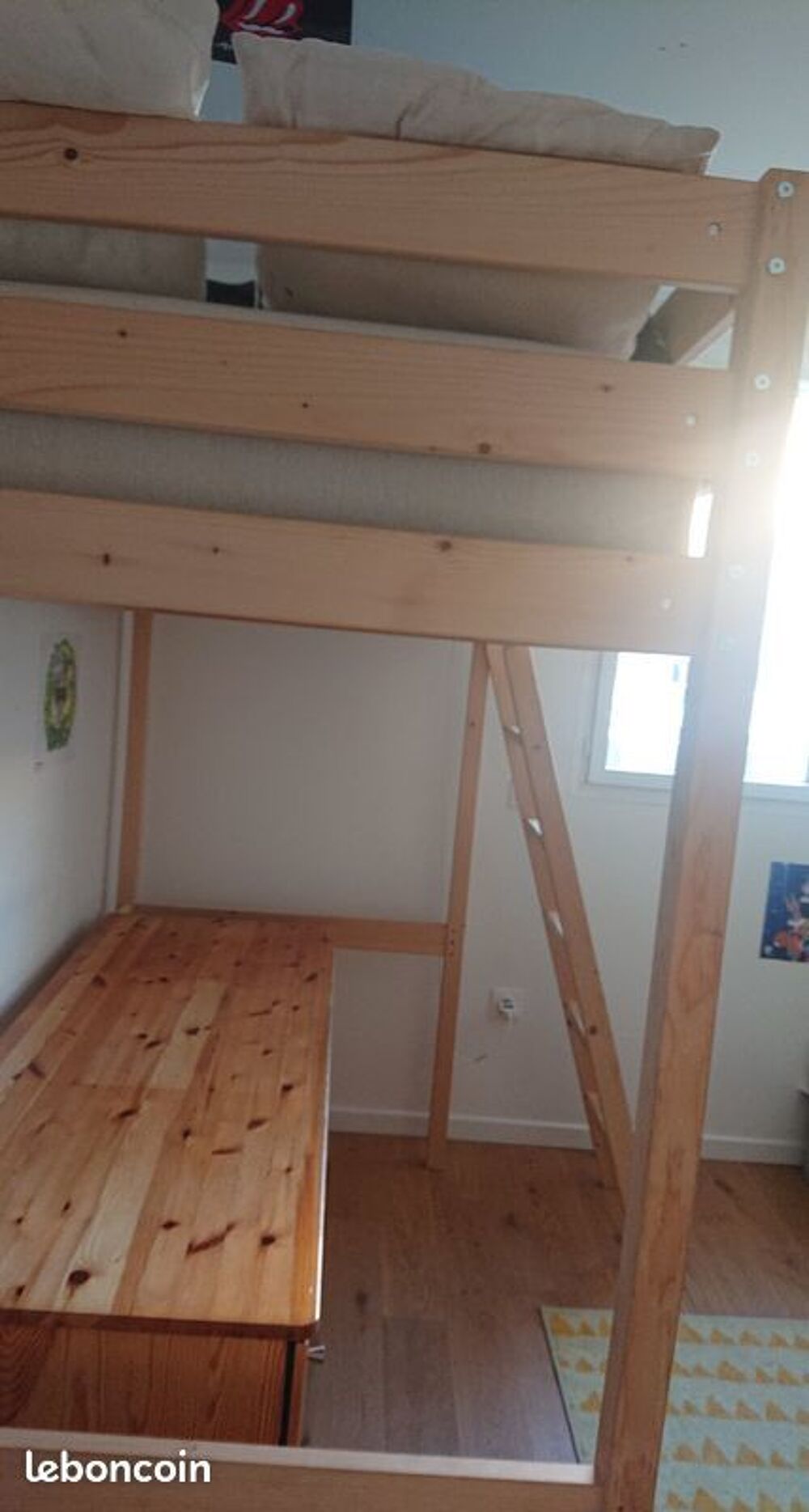 Mezzanine enfant 1 place en bois Meubles
