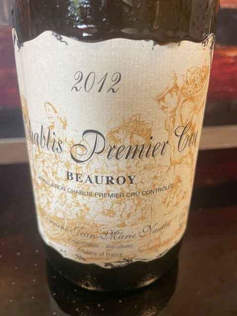 1 Bt Chablis 1er Cru BEAUROY 2012 Dom NAULIN 38 Vigneux-sur-Seine (91)