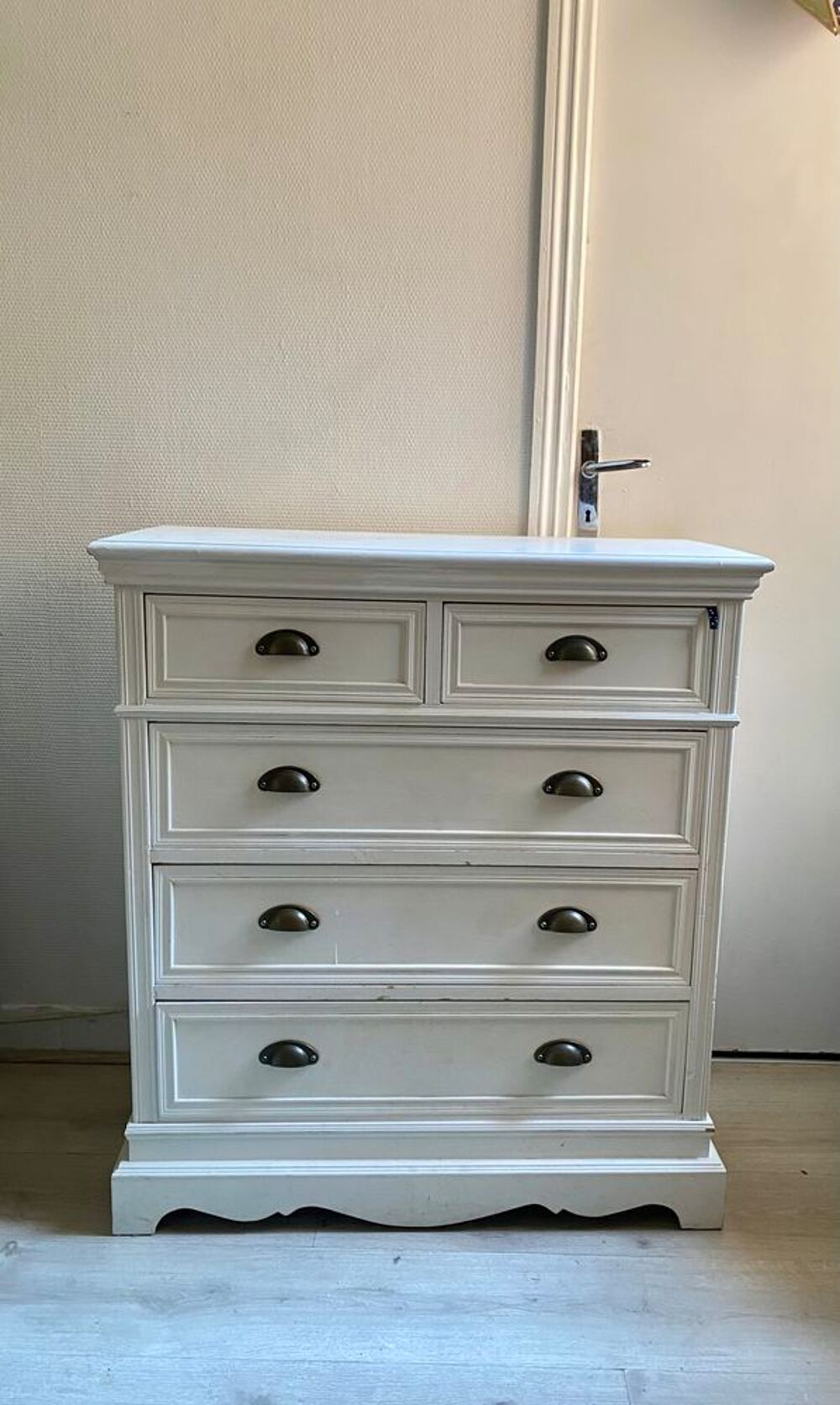 Commode en bois blanche Meubles