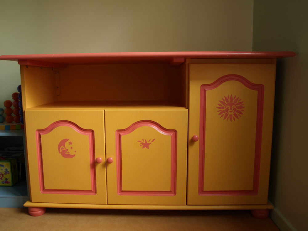 Commode avec table &agrave; langer en pin massif Pu�riculture