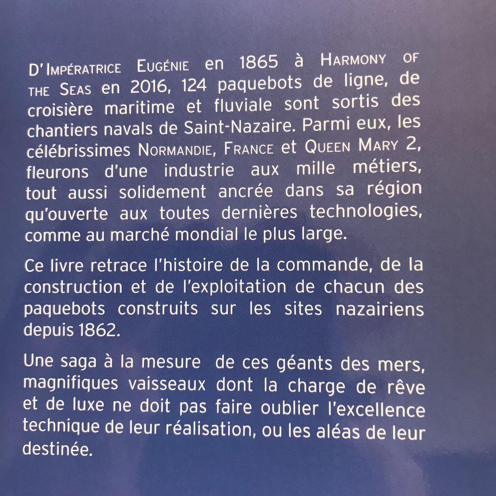 La saga des paquebots de Saint-Nazaire Livres et BD