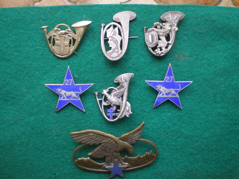 Insignes de Chasseurs � pied et alpins. 38 Caen (14)