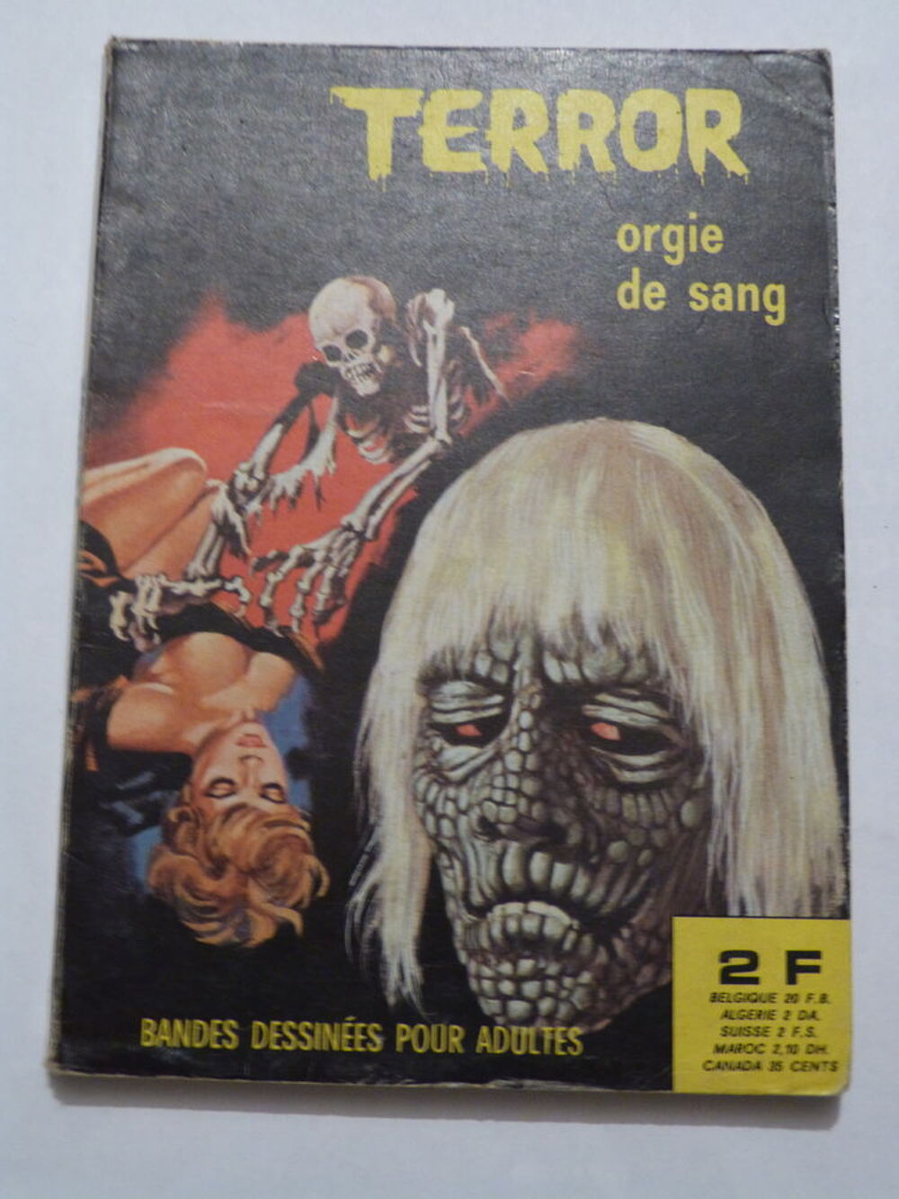 BD ADULTES TERROR N&deg; 17 ORGIE DE SANG Livres et BD