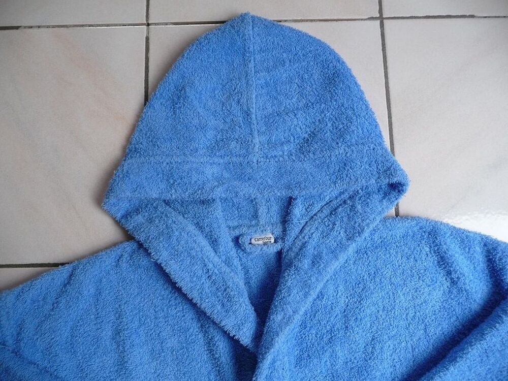 Peignoir Bleu Oc&eacute;an avec capuche taille 38-40 Vêtements