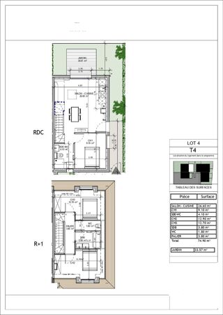  Maison à louer 4 pièces 75 m²