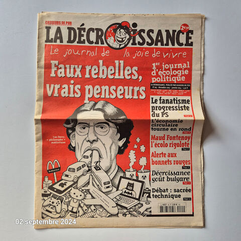 La dcroissance, le journal de la joie de vivre, N 105, dc 2 Saumur (49)