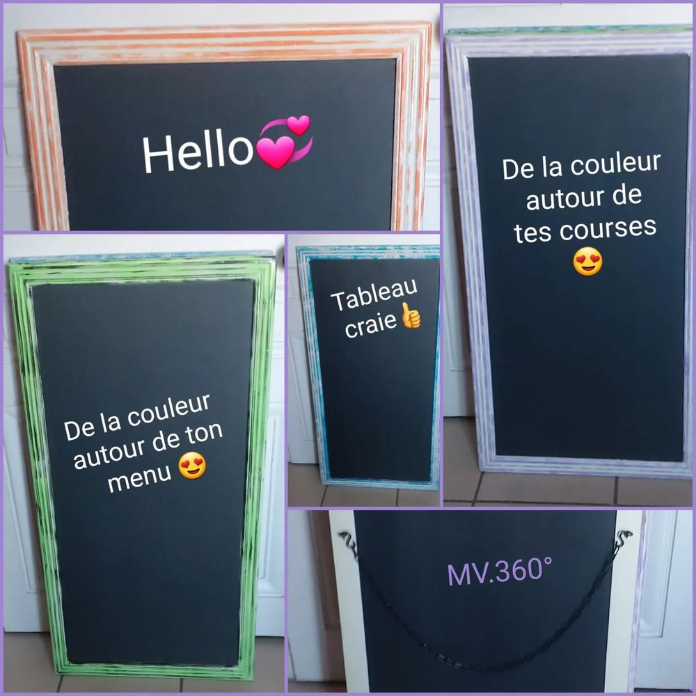 4 Tableaux ardoises Pro de restauration personnalis&eacute;s Décoration