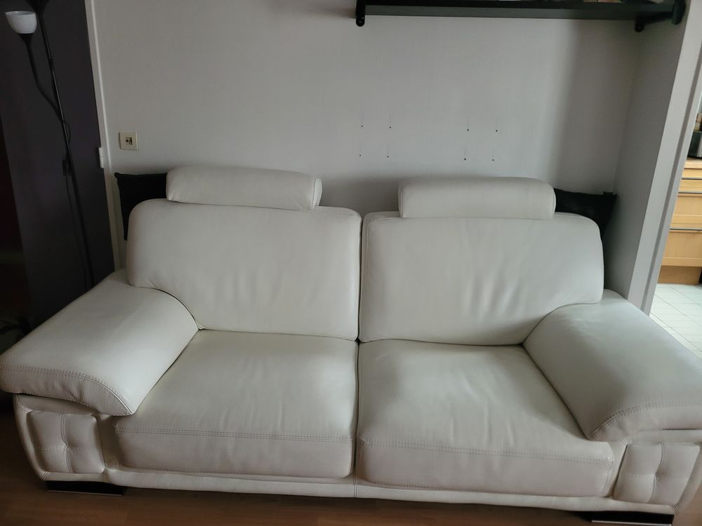 Canap&eacute; cuir v&eacute;ritable italien Meubles