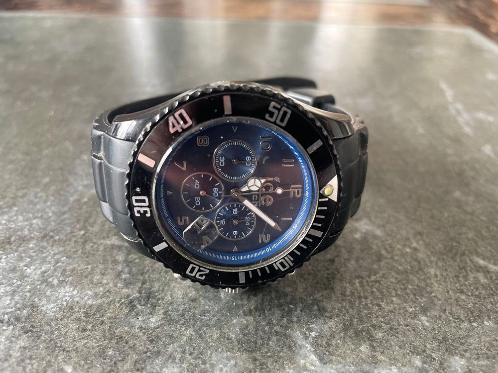 Ice-Watch Chrono Montre Homme noire Bijoux et montres