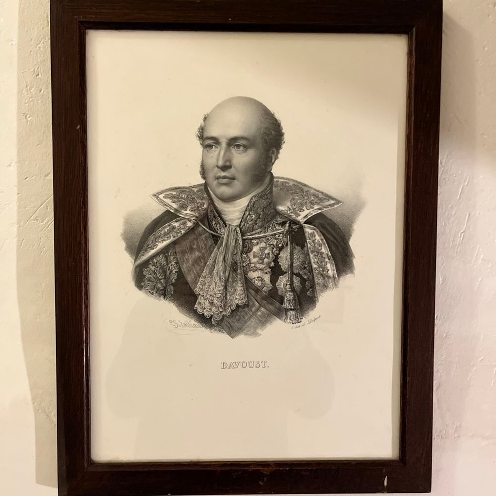 DAVOUST Mar&eacute;chal d'Empire NAPOL&Eacute;ONIEN Gravure Sous-verre Sig 